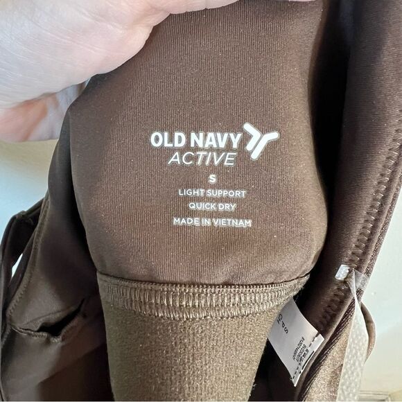 ✨ Old Navy Active Brown One Shoulder Tank Top Small NWT - Picture 6 of 10